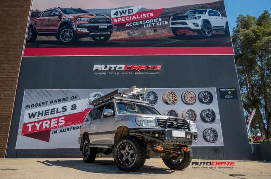 TOYOTA LANDCRUSIER ATX AX194 MATTE GREY WITH BLACK RING